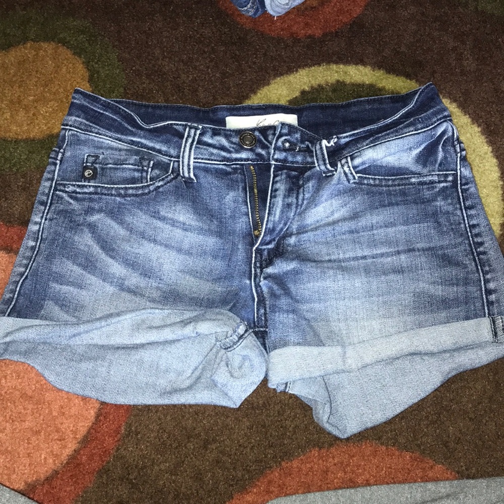 Dark wash jean shorts KanCan